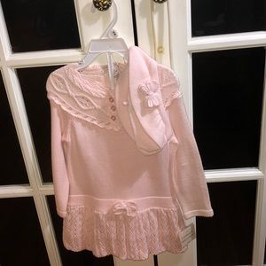 Pink sweater dress new 24 months